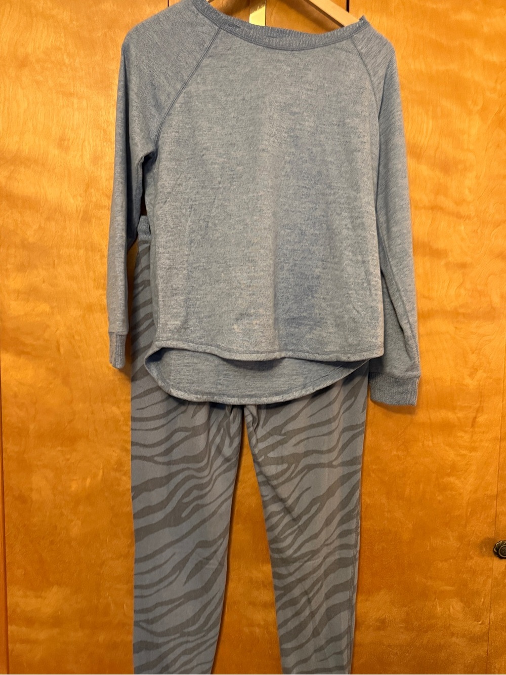 Live Love Lounge Blue Zebra Lounge/Pajama Set size small